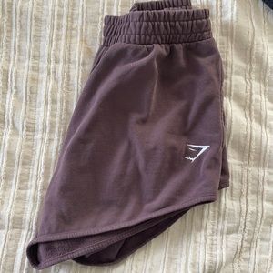 Brown cotton gymshark shorts
